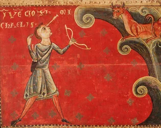 The arrow shot to kill a bull that had escaped from the herd on Mount Gargano returns to smite the shooter on the order of Saint Michael